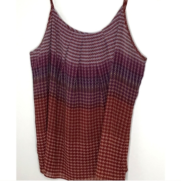 CAbi Autumn Mauve Houndstooth Cami Shades of Purple Lined Style 555 Size XL - Picture 3 of 7